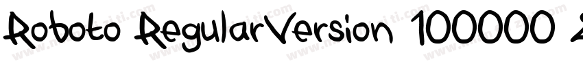 Roboto RegularVersion 100000 2011字体转换